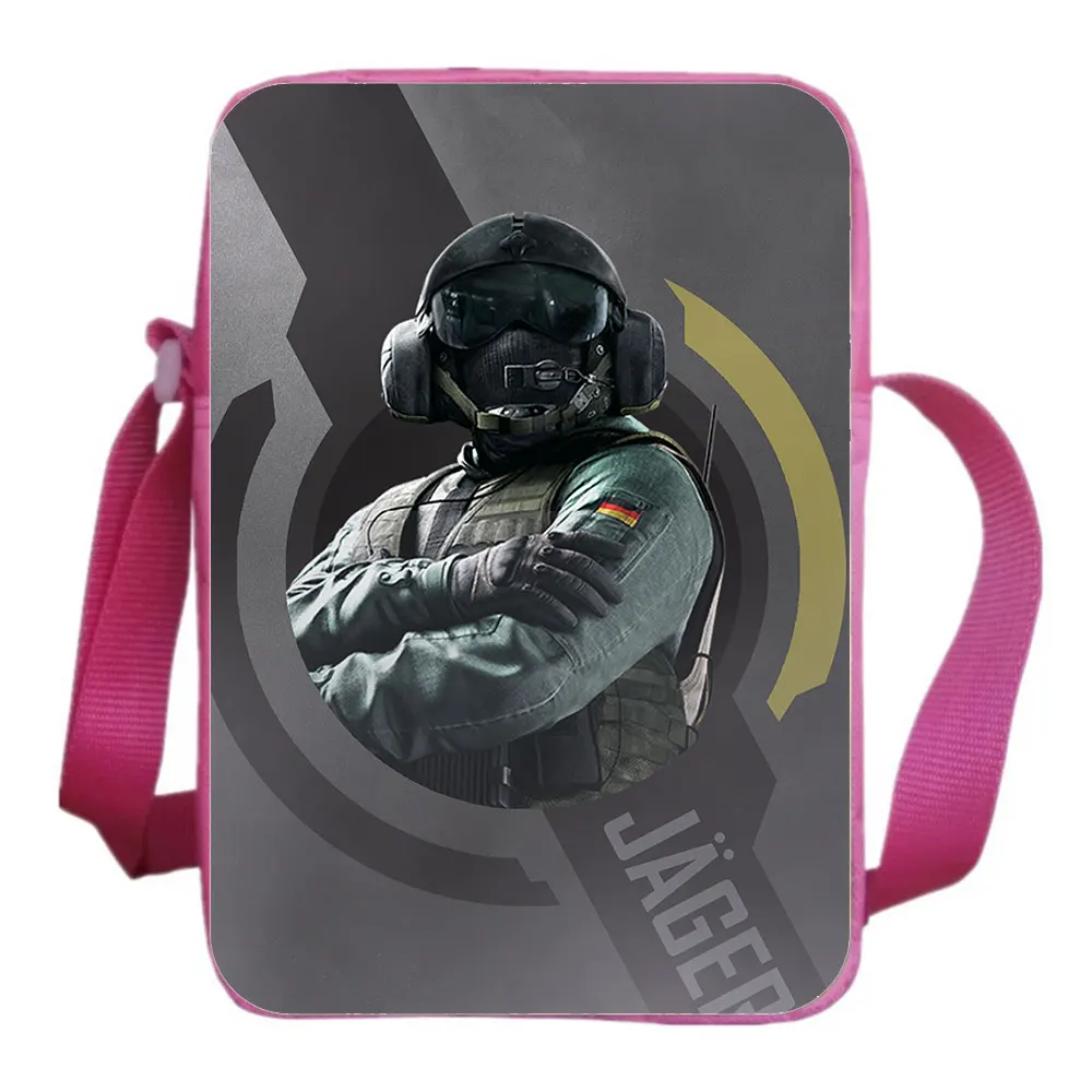 Rainbow Six Siege Shoulder Bag Teen Messenger Bags ESports Game Rucksack Boy Girl Crossbody Bookbag Fashion Cartoon Gift Mochila