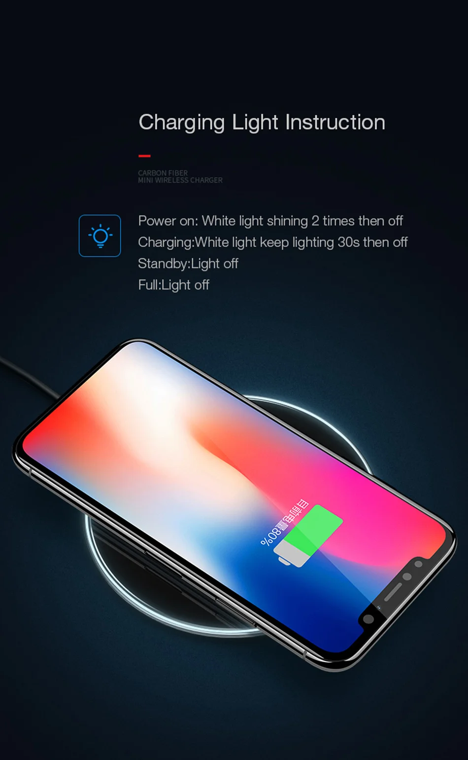 USAMS Qi Беспроводное зарядное устройство для iPhone X/XS Max XR 8 8 Plus 10 Вт 5V2A стекло быстрая Беспроводная зарядка для samsung S8 S9/S9+ Note 9 8