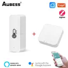 Смарт-датчик температуры и влажности TuyaSmartLife App ZigBee, работает от аккумулятора с Zigbee Hub через Alexa Google Home
