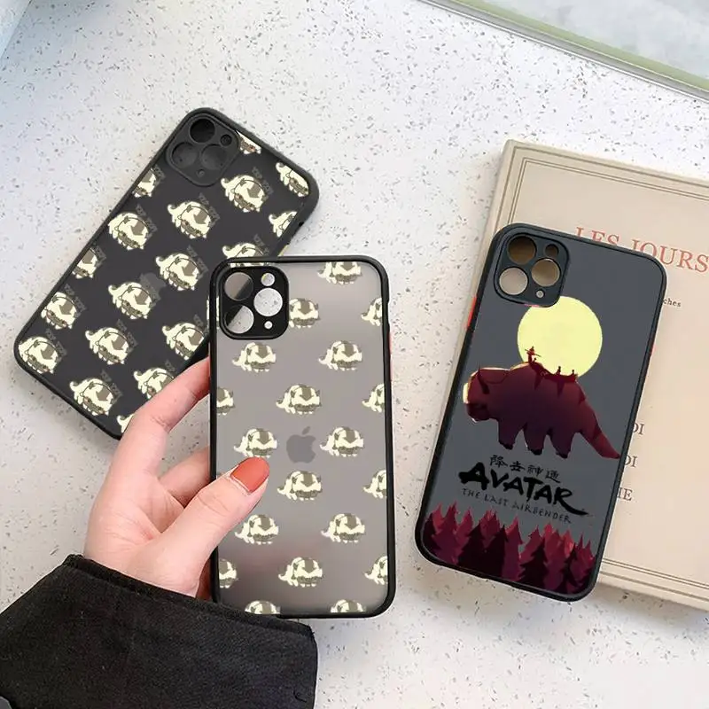 

Avatar the Last Airbender Phone Case For iPhone 12 11 Mini Pro XR XS Max 7 8 Plus X Matte transparent cover