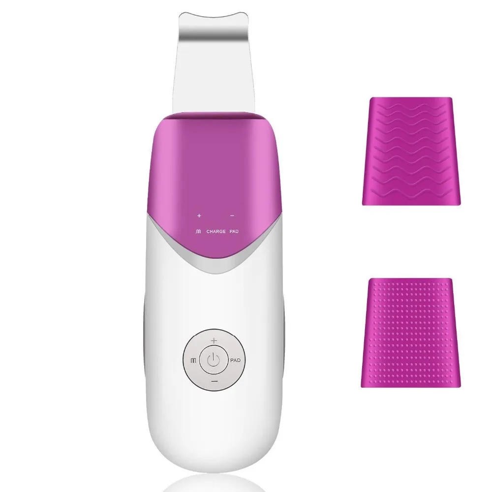 

New Home Use Rechargeable Ultrasonic Galvanic Ion Skin Cleansing Skin Scrubber Peeling Facial Cleaner Massager Face Beauty