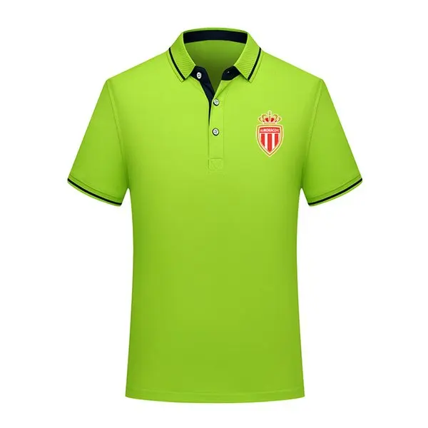 

monaco men Polo Shirt Football Short Sleeve polos Fashion Sport training Polos T-Shir