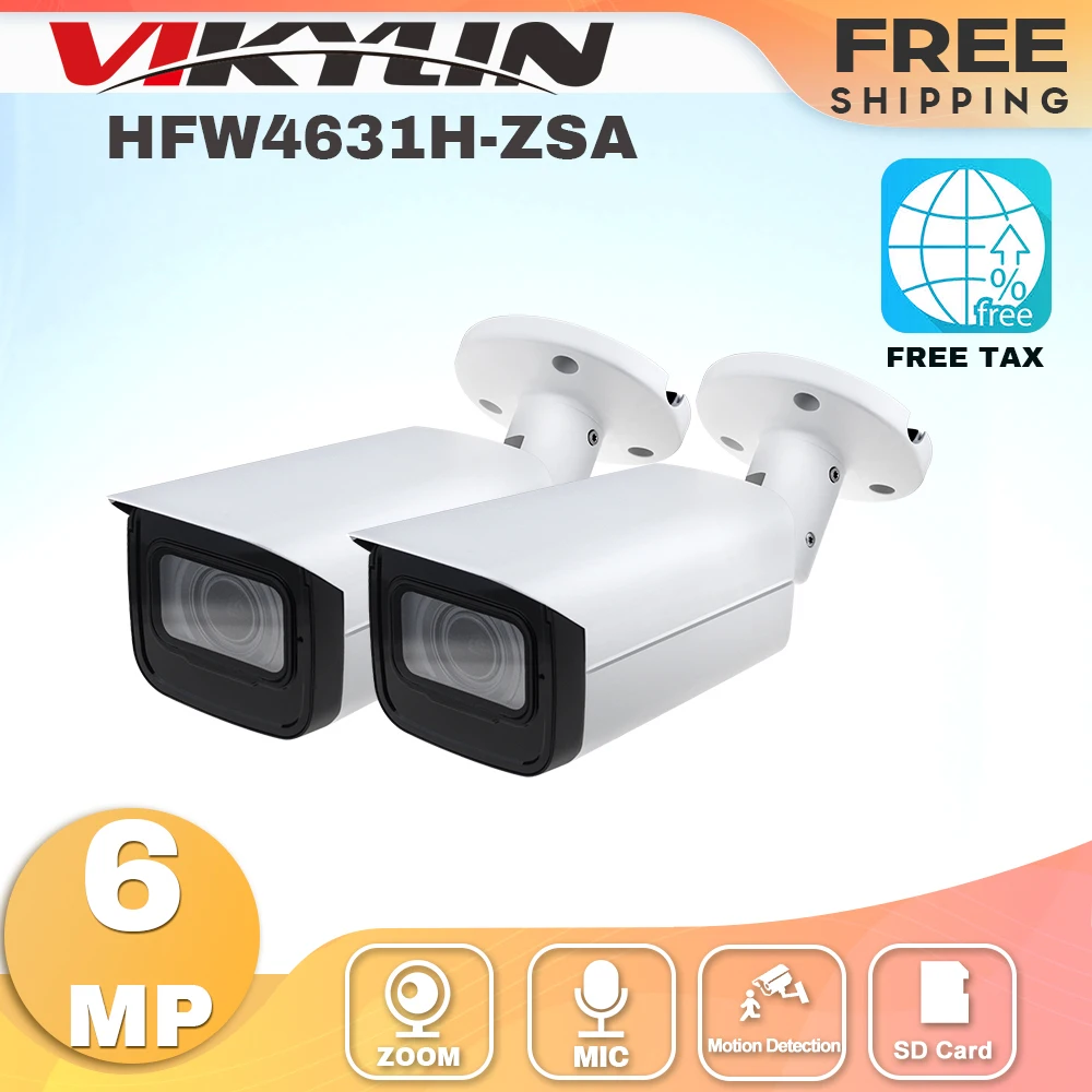 

IP-камера Dahua, 6 МП, 2 шт., 2,7-13,5 мм, 5-кратный зум, ИК, 60 м, встроенный микрофон, SD-карта, PoE, IP67, IK10, наружная камера безопасности