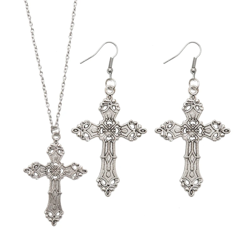 Ожерелье с крестом в стиле барокко винтажное богемное ожерелье Мадонной