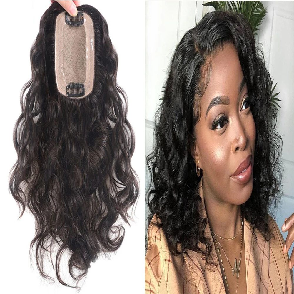 Кружевная волна с моно основой сменная система парик из человеческих волос для