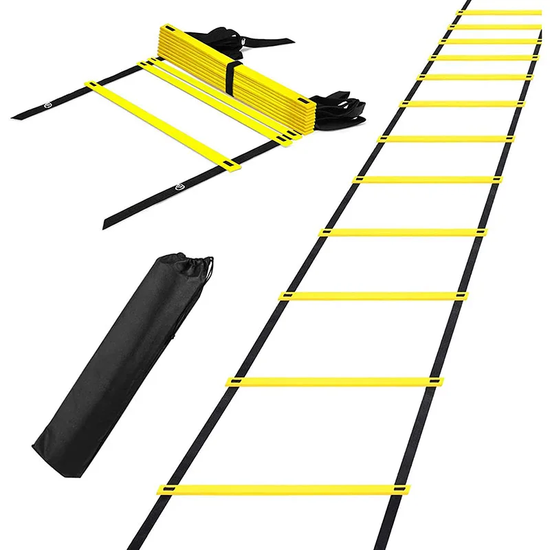 Professional Speed Agility Ladder Football Training Straps Staircase For Fitness Ideal for Soccer Equipment with Carry Bag