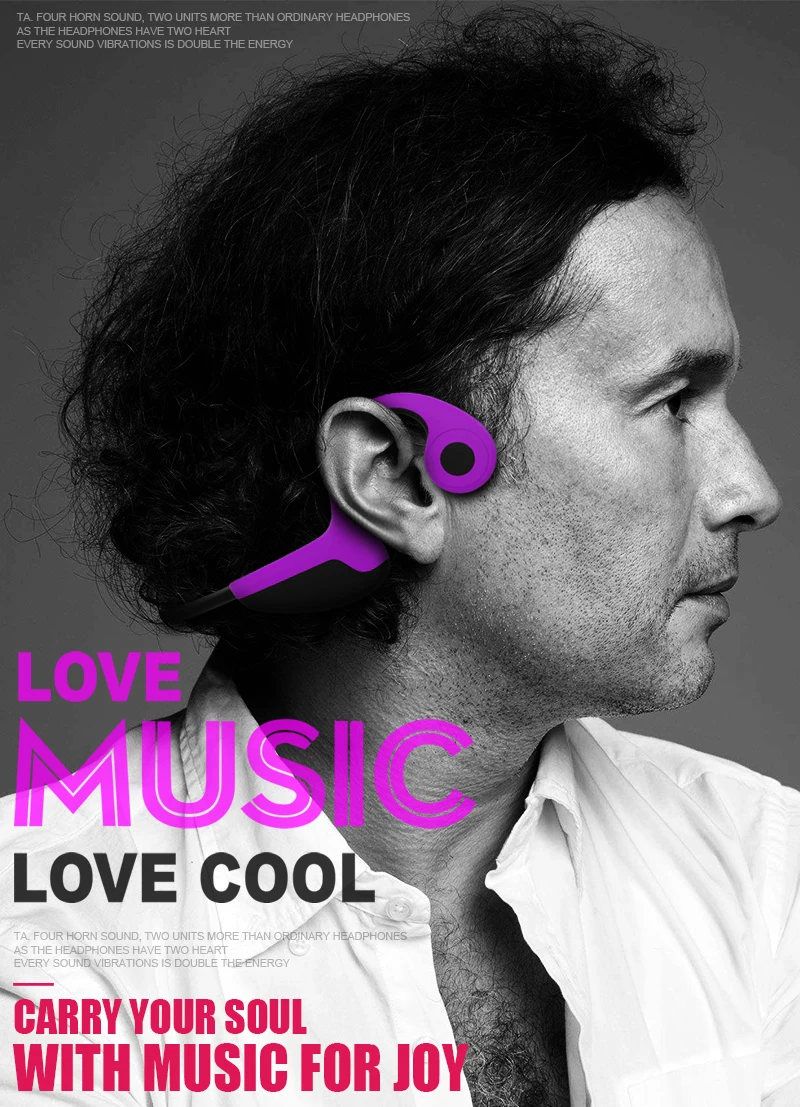 

Bluetooth 5.0 S.Wear Z8 Wireless Headphones Bone Conduction Earphone Outdoor Sport Headset with Microphone Handsfree Head