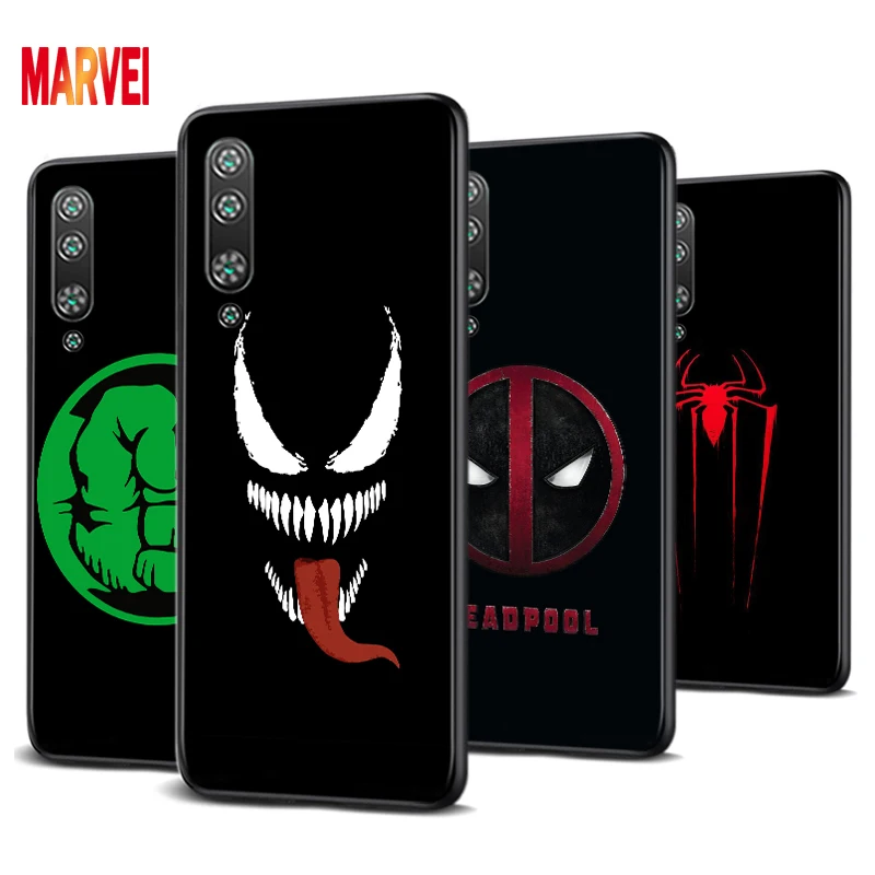 

Soft TPU Marvel Superhero Logo For Xiaomi Mi 11i 11 10T 10 9T 9 A3 8 Lite CC9 SE Note10 Lite Ultra Pro Black Phone Case