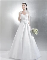 taffeta full a line sweetheart open back natural waist floor length clear crystals gems bows mother of the bride dresses