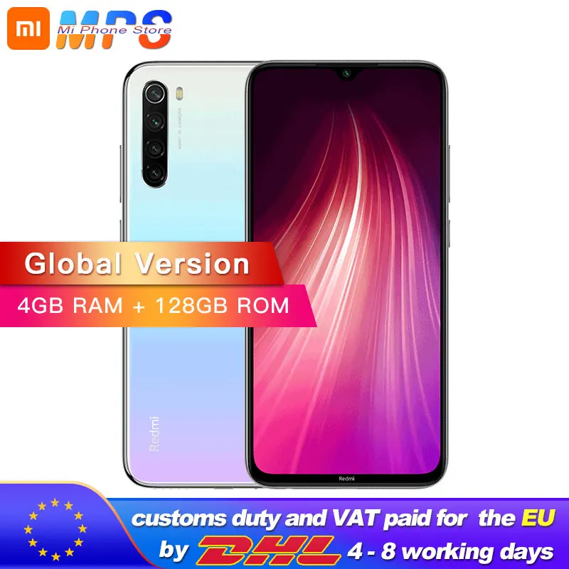 Глобальная версия смартфона Xiaomi Redmi Note 8 128 ГБ 4 Гб Восьмиядерный Snapdragon 665 6 3 дюйма 48