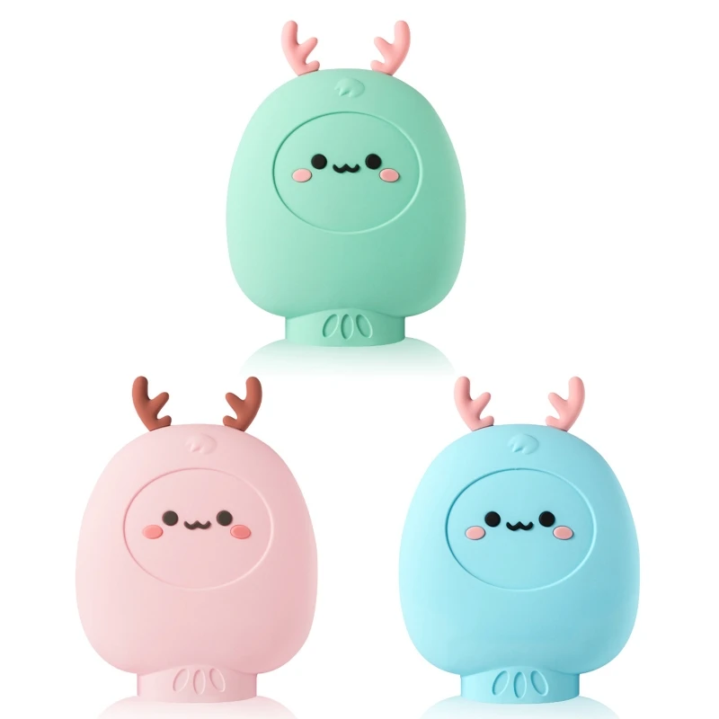 

Cartoon Cute Deer Warm Handwarmer Portable Fawn Power Double Sided Warmth Winter L69D