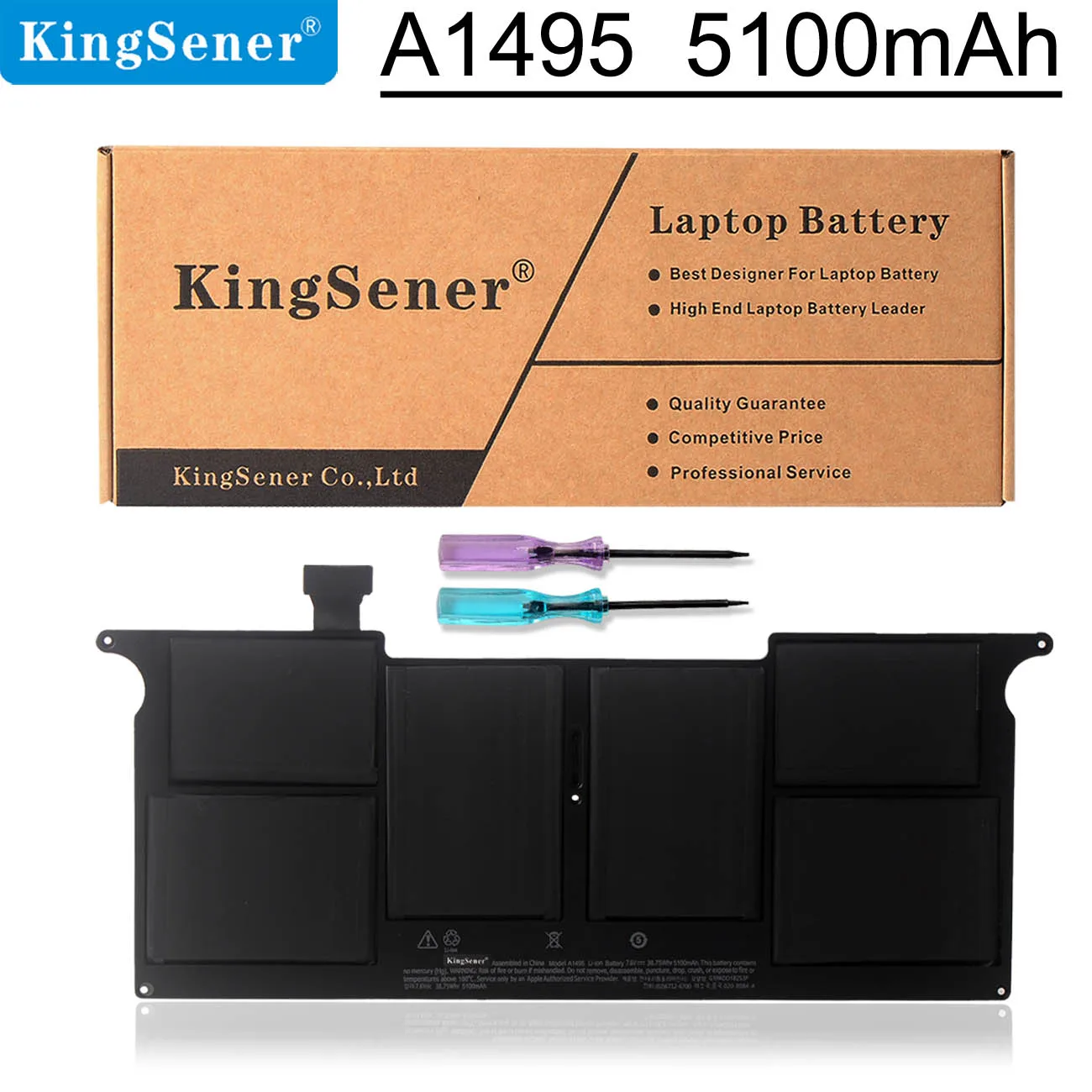Аккумулятор KingSener A1495 для ноутбука Apple MacBook Air 11 дюймов A1465(2013) MD711LL A MD711 MD712 B 020 8084
