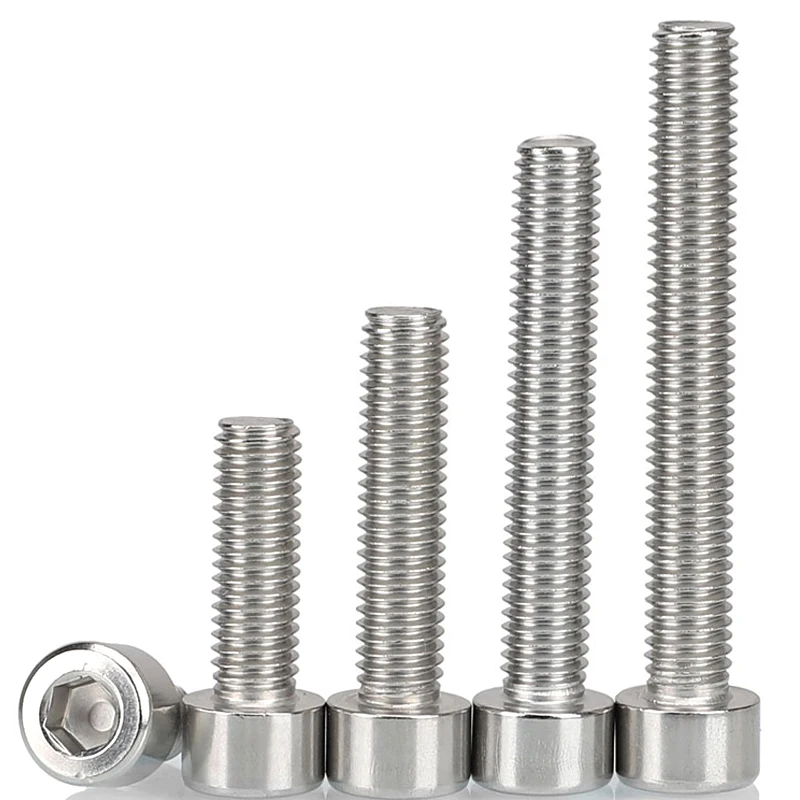 Болты M5 из нержавеющей стали с шестигранным шестигранником и цилиндрической