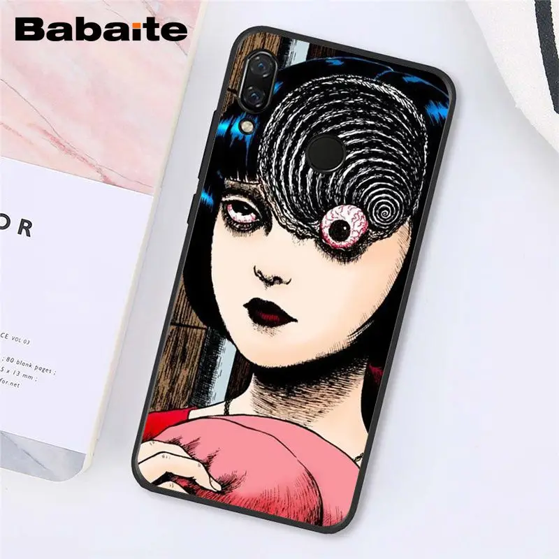 Babaite Джунджи Ito футболки ужас чехол для телефона для Xiaomi Redmi8 4X 6A S2 Go Redmi 5 5Plus Note4 5 7 Note8Pro