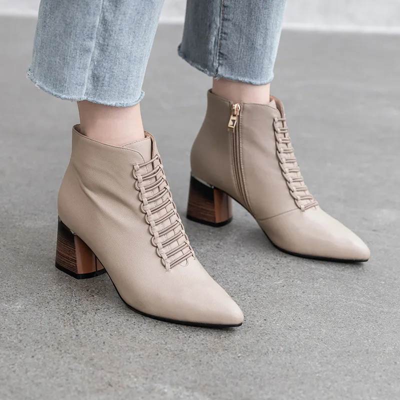 Smirnova Новое поступление 2020 зимние осенние женские сапоги с острым носком