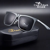 cook shark 2020 new sunglasses polarized sunglasses for men and women korean driver hipster glasses