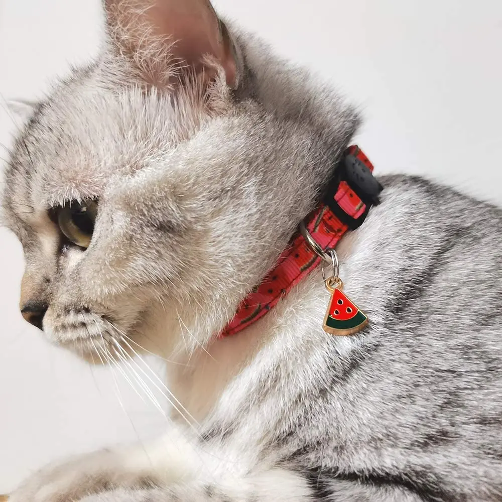 Ошейник для кошки с колокольчиками регулируемый безопасный воротник кулоном в