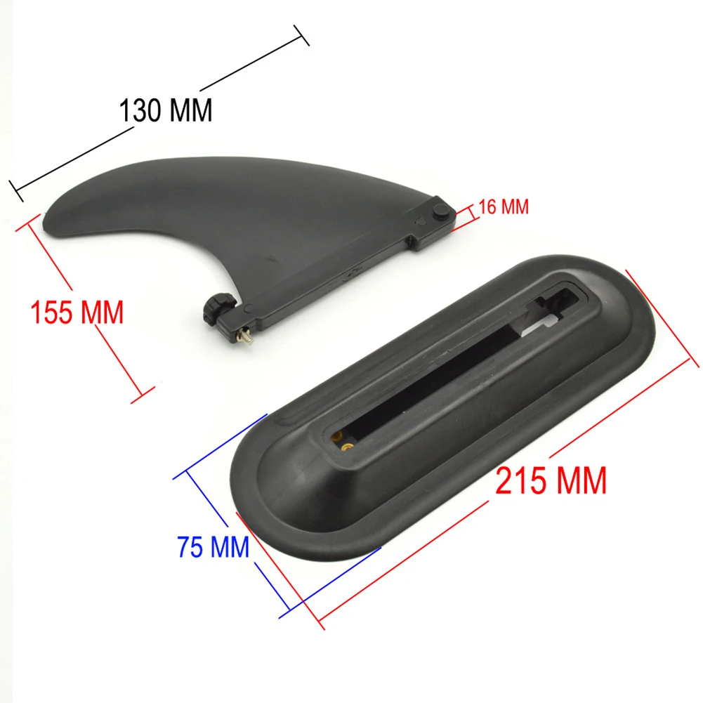 

1pcs Split Buckle Type Surfing Kayak Fin Base Nylon Glass Fiber Water Separator Used With PVC Special Glue Nut Groove Design