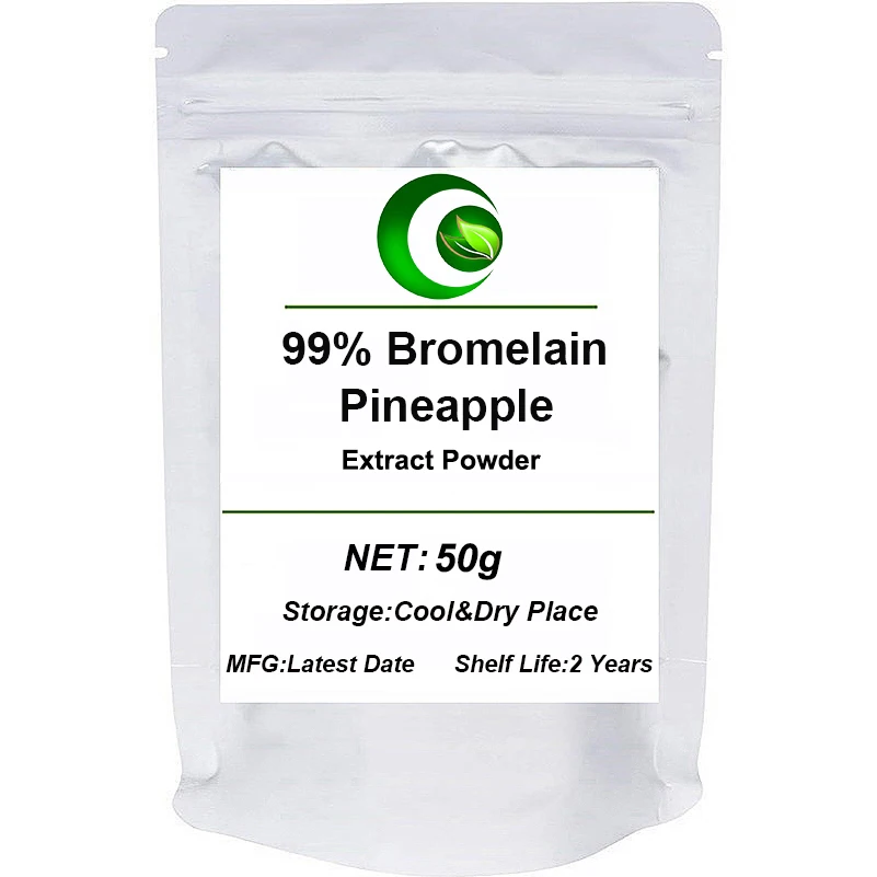 Чистый порошок бромелина 99% экстракт ананаса лучшие пищевые ферменты