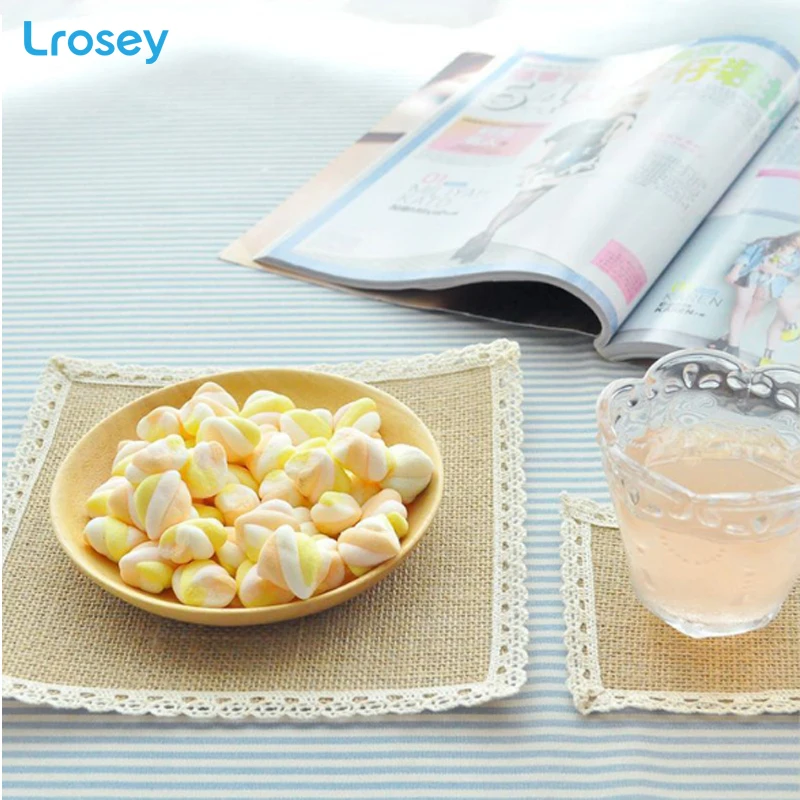 4 шт. скандинавские столовые приборы из льна термоизоляционные подставки