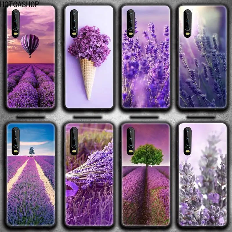 

Simple lavender Purple flowers Phone Case for Huawei P20 P30 P40 lite E Pro Mate 40 30 20 Pro P Smart 2020