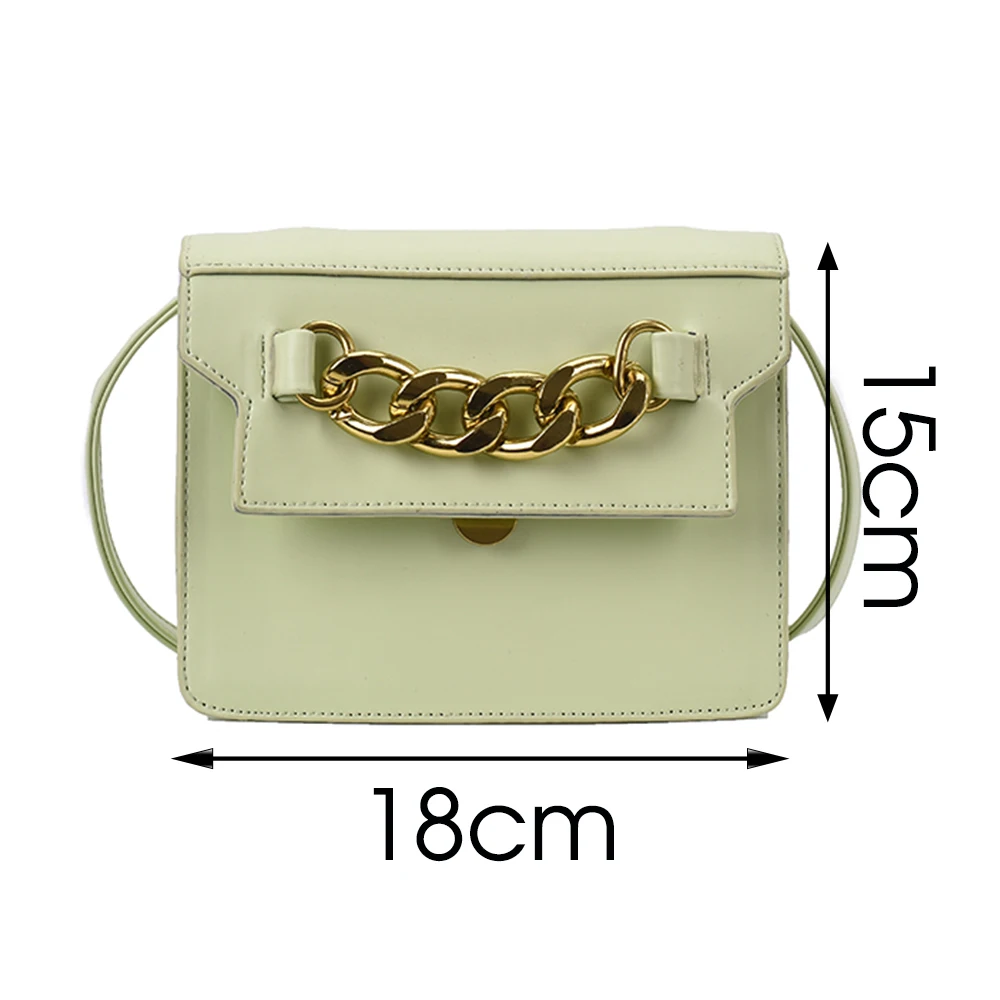 

Simple Designer PU Leather Crossbody Bags For Women Fashion Branded Lady Crossbody Bag Solid Color Flap Hasp Small Handbags
