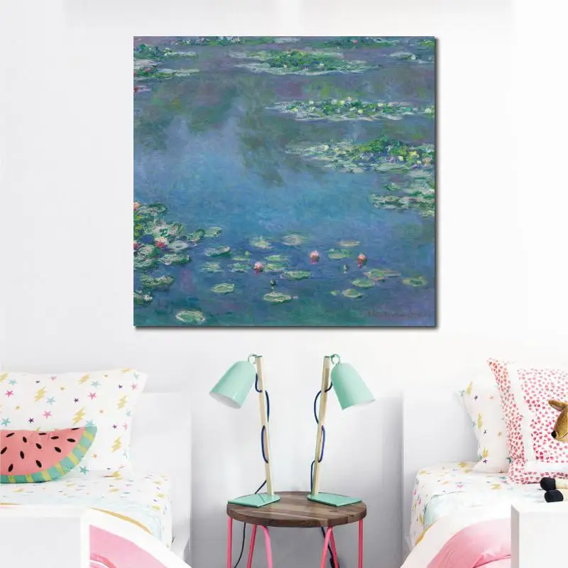 Картины водяных лилий высокое качество ручная работа Клод Моне холст искусство
