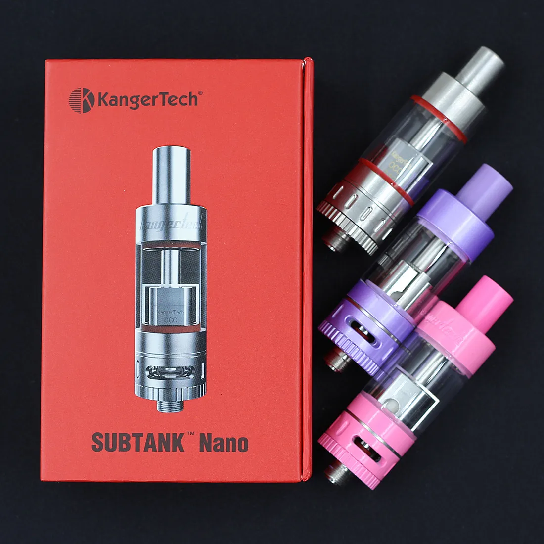 

Kanger Subtank Nano Clearomizer 3ml pyrex glass tank 0.5/1.2 sub ohm Atomizer