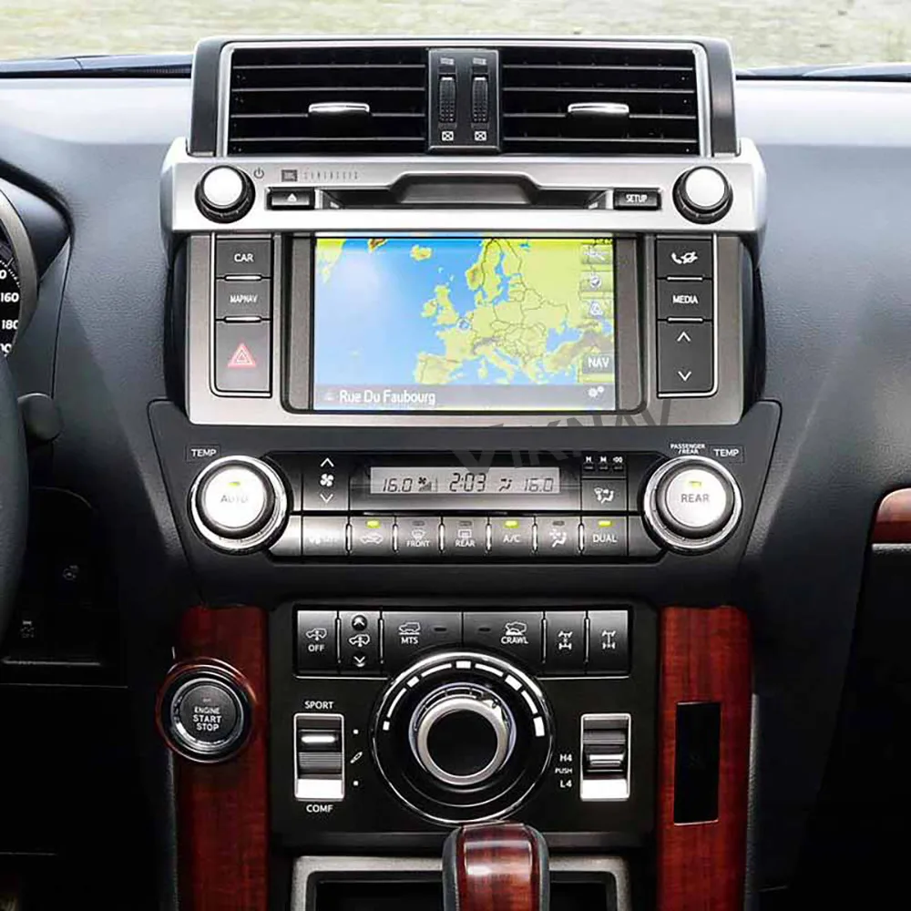 

car gps navigation multimedia video player for toyota land cruiser prado 150 2014 2015 2016 2017 android radio tape recorder