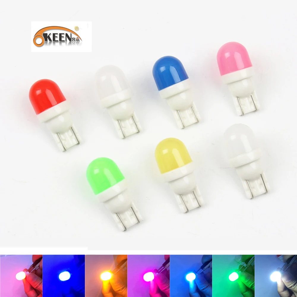 100 шт. T10 W5W Led клиновидная лампа автомобильный светильник 5730 2SMD Авто купольная для