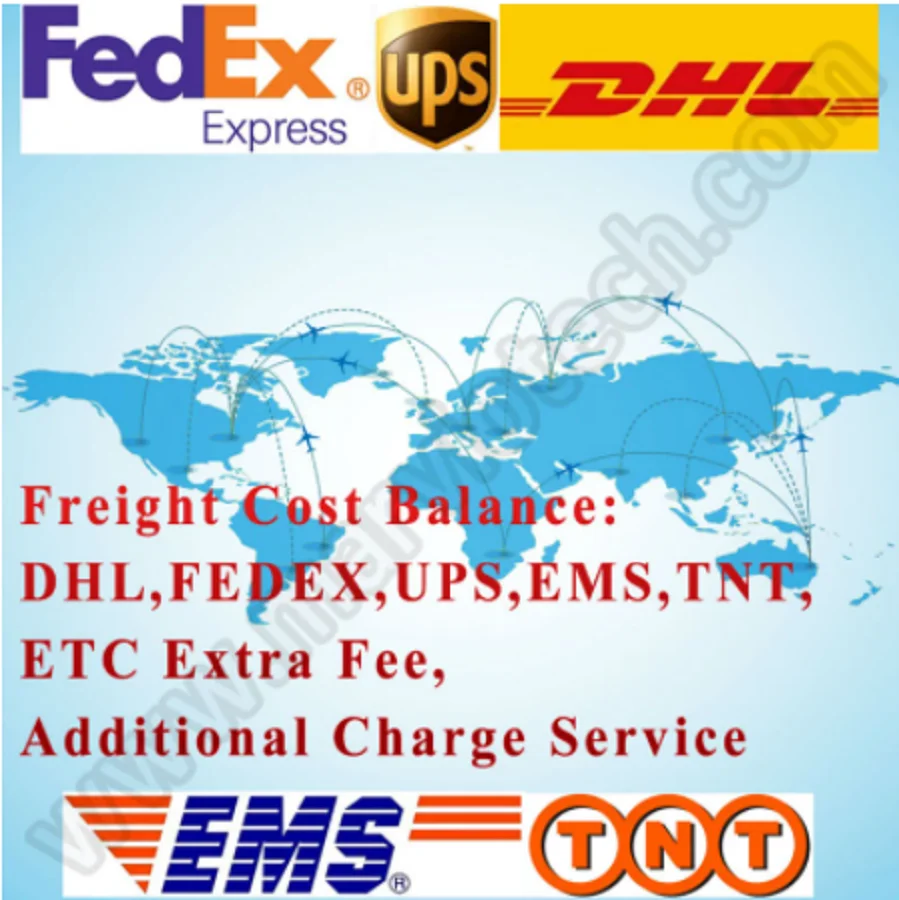 

Баланс стоимости доставки, DHL,FedEx,UPS и т. д. дополнительная плата