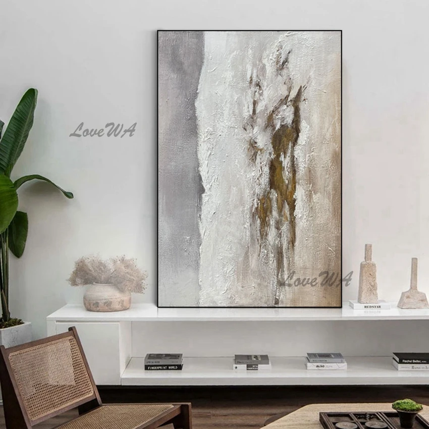 

Large And Simple Light Colored Abstract Oil Paintings Modern Home Good Wall Art Canvas Painting Unframed Picture For Living Room