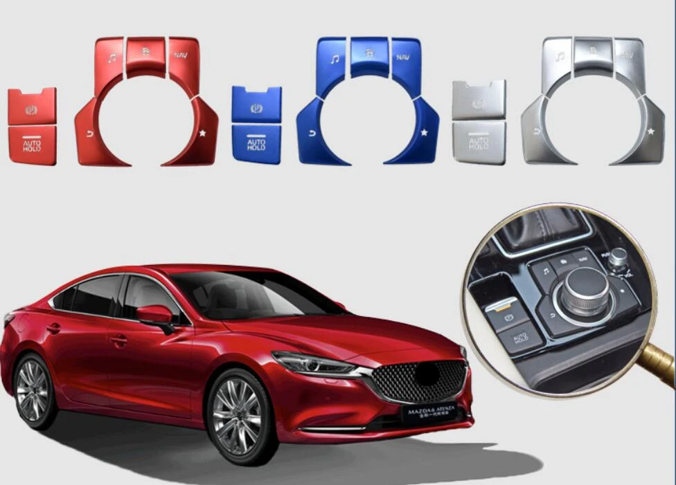 Автомобильная фоторамка отделка наклейка на стояночный тормоз для Mazda крышка