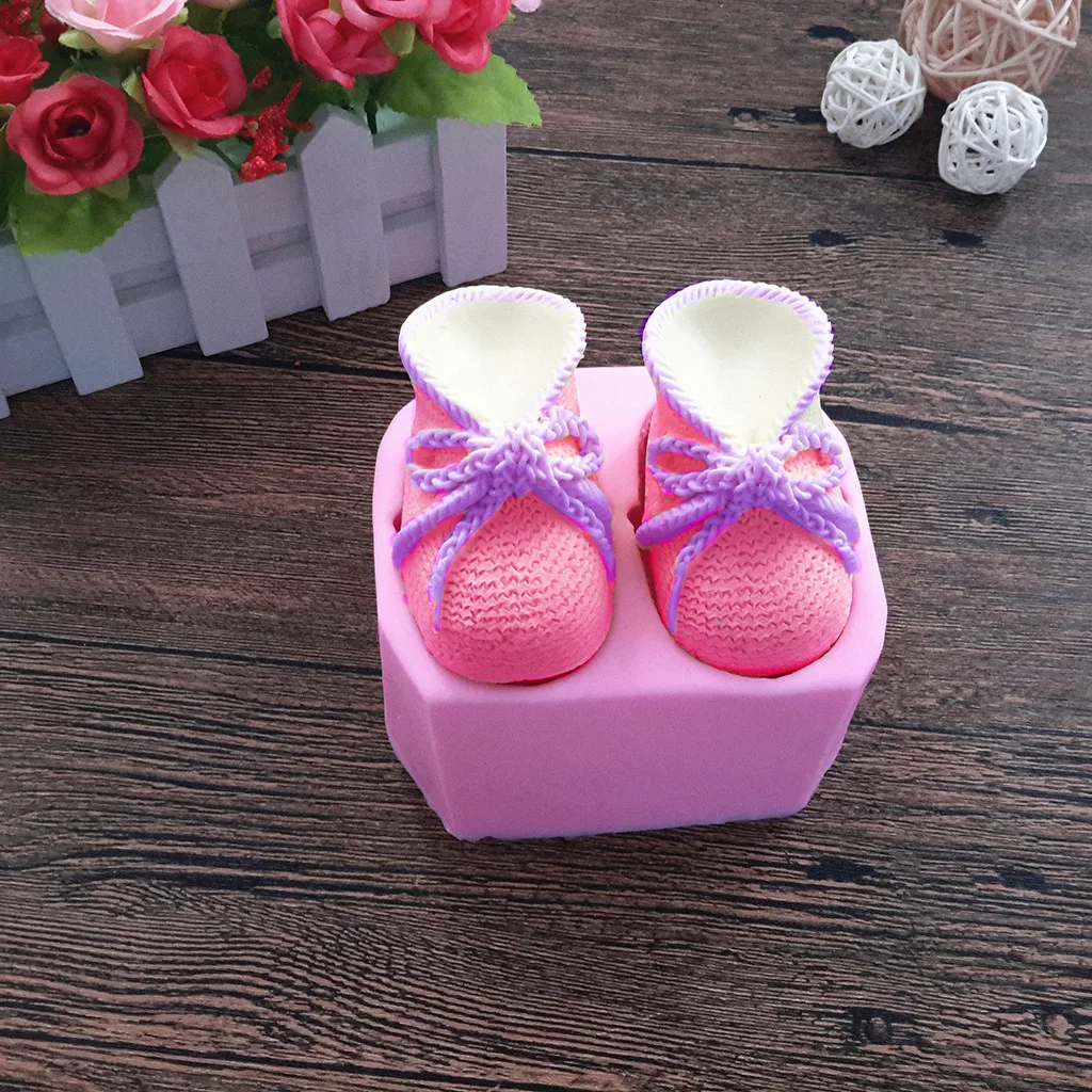 3D обувь силиконовая форма для шоколада формы украшения торта инструменты