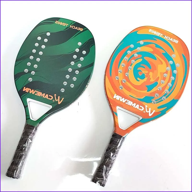 

Professional Full Carbon Beach Tennis Paddle Racket Soft EVA Face Tennis Raqueta With Bag For Adult