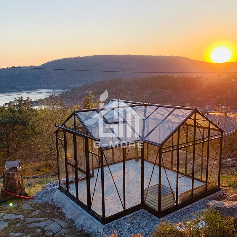 Роскошная теплица с алюминиевой рамой для использования на открытом