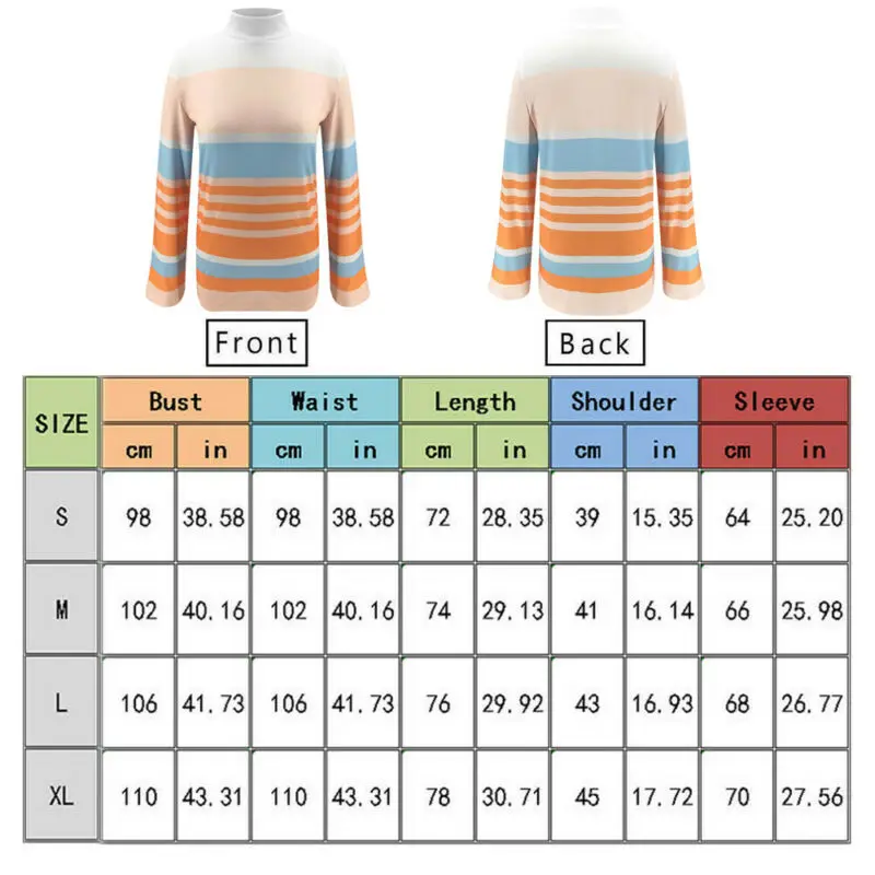 

Autumn Fashion Stripe Print Sweaters Bell Sleeve Casual Loose O Neck Tops Sweaters Female Long Sleeve Sweaters Pullover