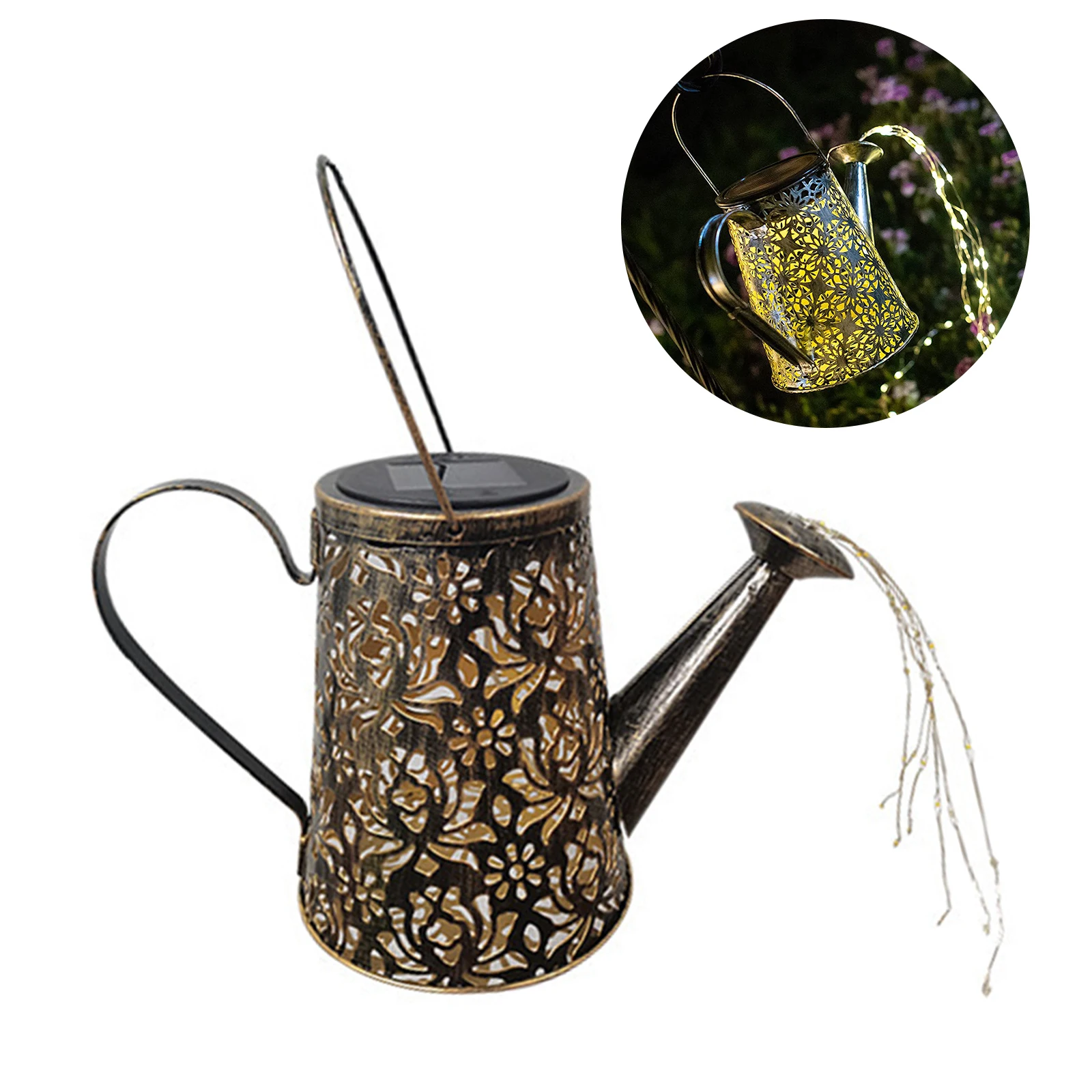 

Банки с подсветкой, светодиодный светильник на солнечной батарее, для полива сада, коридора, двора, украшение с кронштейном