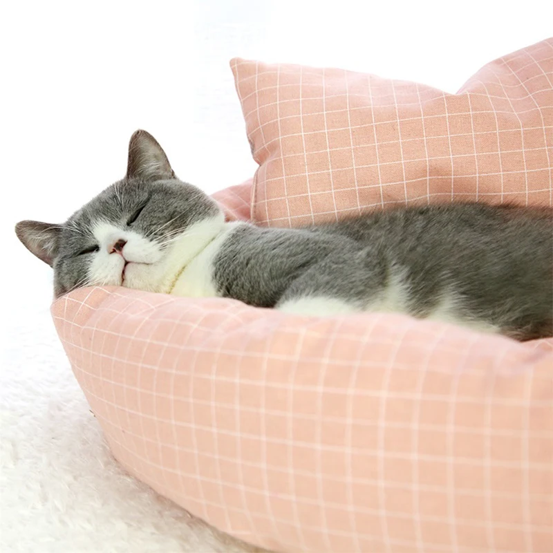 HOOPET Pet кошка диван Собака Кровати дышащее дно Мягкая теплая кошка кровать дом для маленьких средних подушки для собак товары для собак
