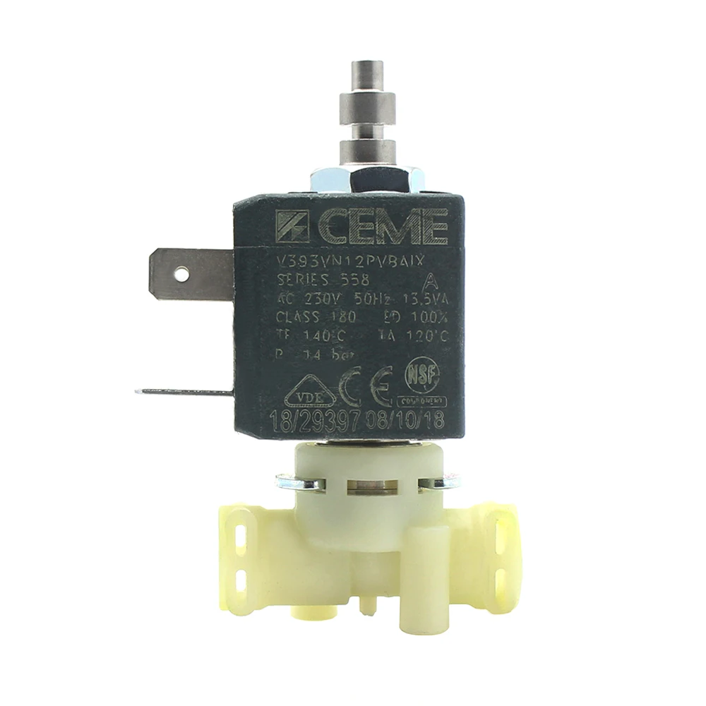 CEME V393 3/2 способ NC прямого действия AC230V 50 Гц 14 бар вода жидкость воздушный пар Пластик пищевой электромагнитный электрический клапан