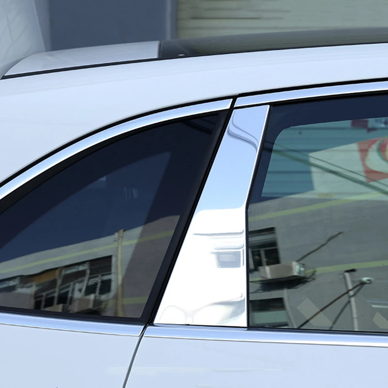 Серебряные украшения для стайлинга автомобиля окно BC столб блестки декоративные