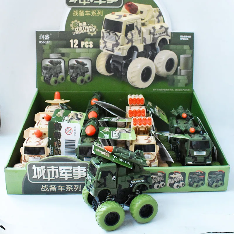 

Инерционная головоломка, мультяшный военный боевой автомобиль, игрушечный трюковый автомобиль, городской военный боевой робот, 12 камуфляж...