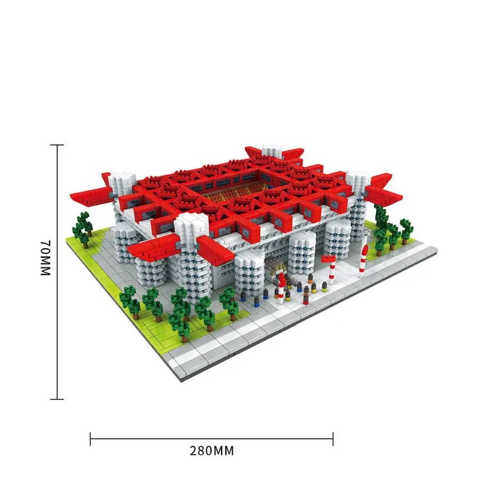 

Sports Compatible football stadium field building blocks bricks city sets stands soccer gate basketball court base plate