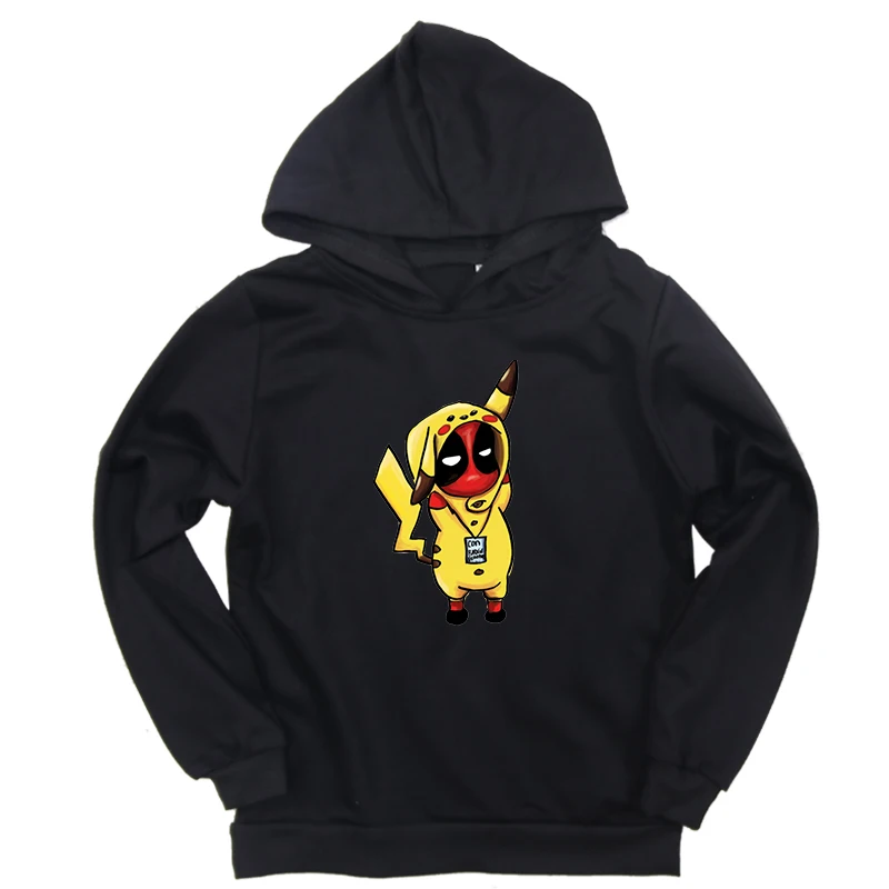 Hoodies 10 Зимние толстовки для детей ясельного возраста; милая толстовка с принтом покемона для мальчиков и девочек; повседневная детская блузка с длинными рукавами - Цвет: Hoodies 10