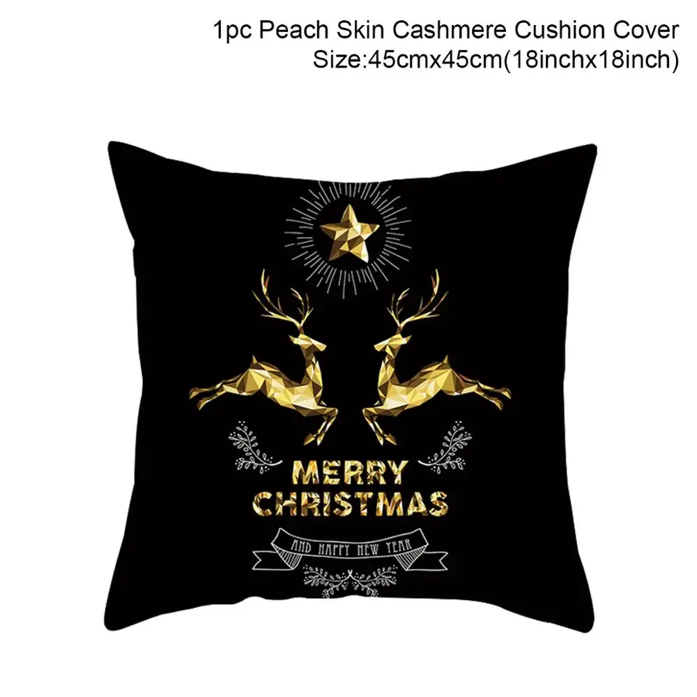 Xmas Pillowcase 1 Рождественская наволочка с орнаментом, Рождественское украшение для дома, Рождественская декорация, Noel Navidad,, новогодний подарок,, Рождественский натальный - Цвет: Xmas Pillowcase 1