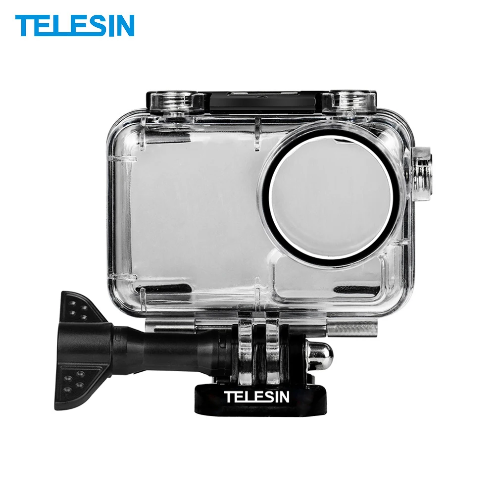 

TELESIN 40m Underwater Sports Camera Accessory Case Protective Diving Housing Shell Cover Photography for DJI OSMO Action Camera