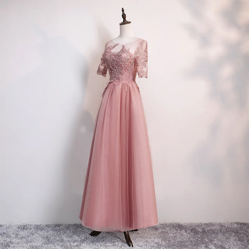 Кружевное длинное шифоновое платье для свадьбы выпускного вечера | Свадьбы и