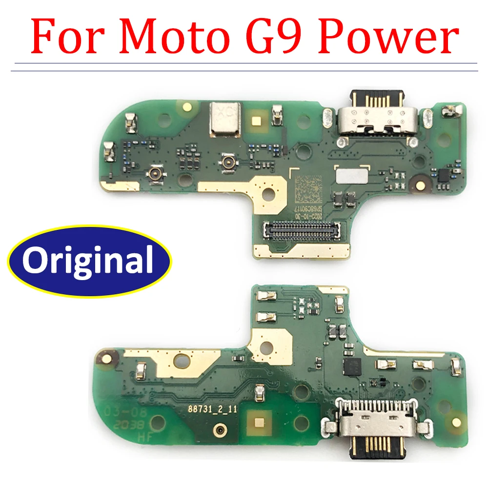 

5Pcs/Lot，100% Original USB Charging Port Mic Microphone Dock Connector Board Flex Cable Repair Parts For Moto G9 Power