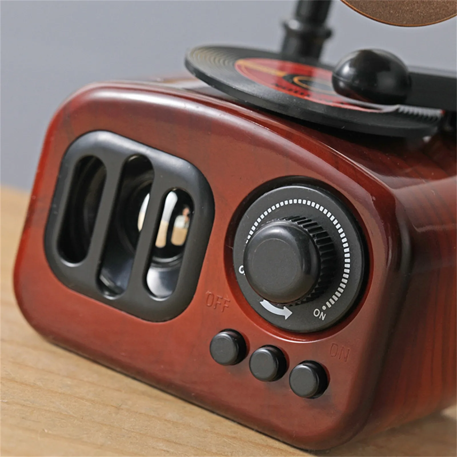 

Fashionable Home Decoration Retro Music Box Mini Gramophone Style Mechanical Creative Birthday Gift Decoration Dropshipping