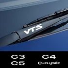 4 шт., светоотражающие виниловые наклейки на окна автомобиля Citroen C4 C1 C5 C3 C6